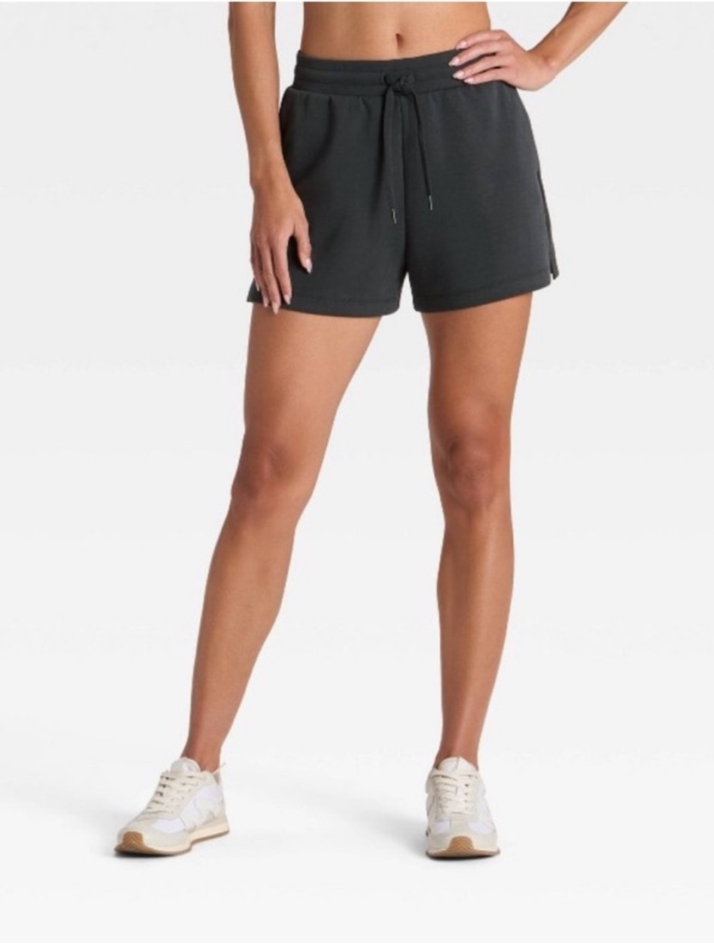 All In Motion Luxe Airy Sleek Women’s Black Active High Rise Shorts NWT